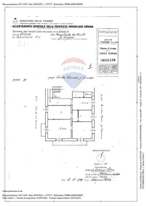 Foto 35 - Apartment Via Germano Jori
 
1, Genova - floor plans 1