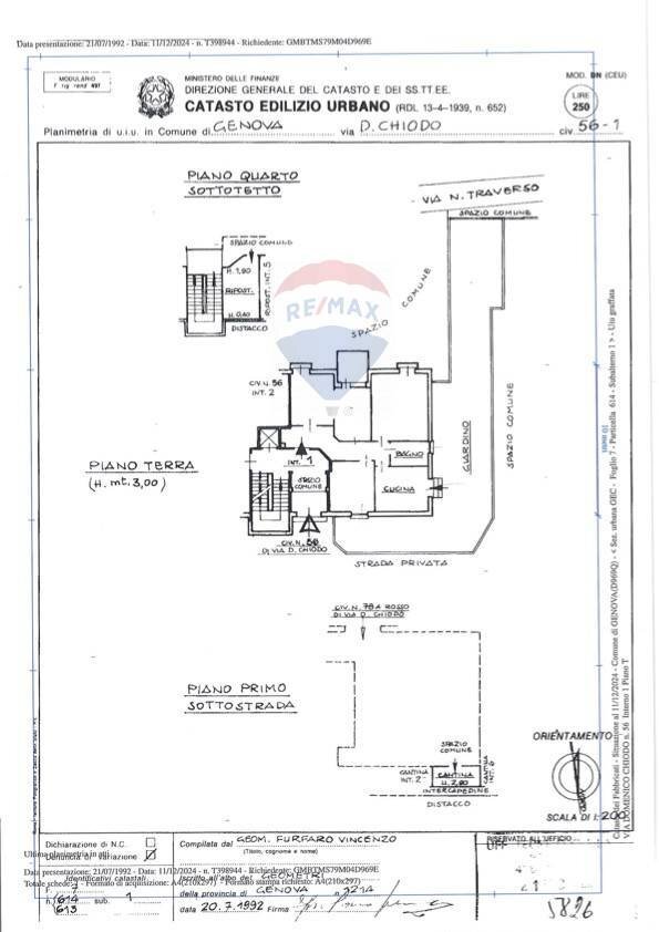 Foto 34 - Apartment Via Domenico Chiodo
 
56, Genova - floor plans 1