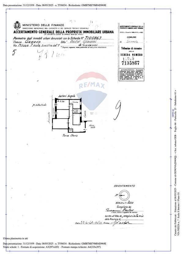 Foto 30 - Appartamento Via Nizza
 
7, Genova - planimetria 1