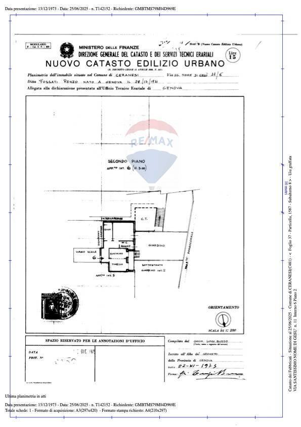 Pianta 2D - Four-room apartment Via Santissimo Nome di Gesù
 
11, Ceranesi - floor plans 1