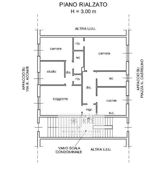 Foto 26 - Appartamento via Accame, Pietra Ligure - planimetria 1