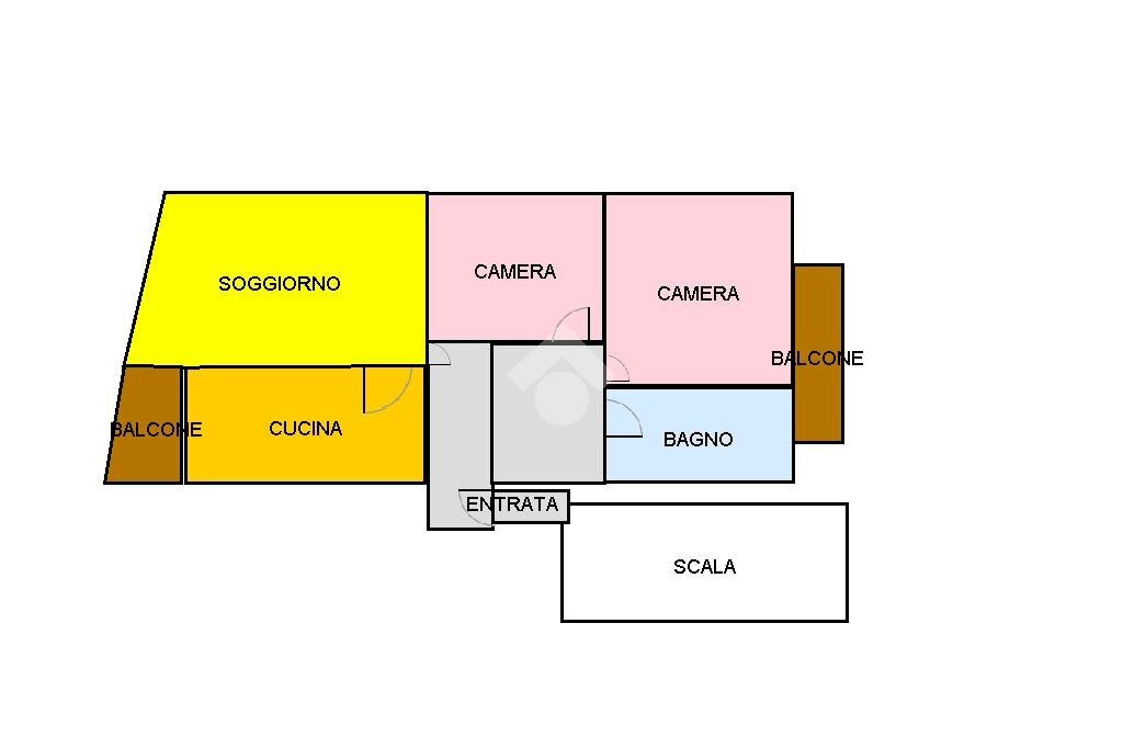Four-room apartment Via Roma, Grignasco - floor plans 1