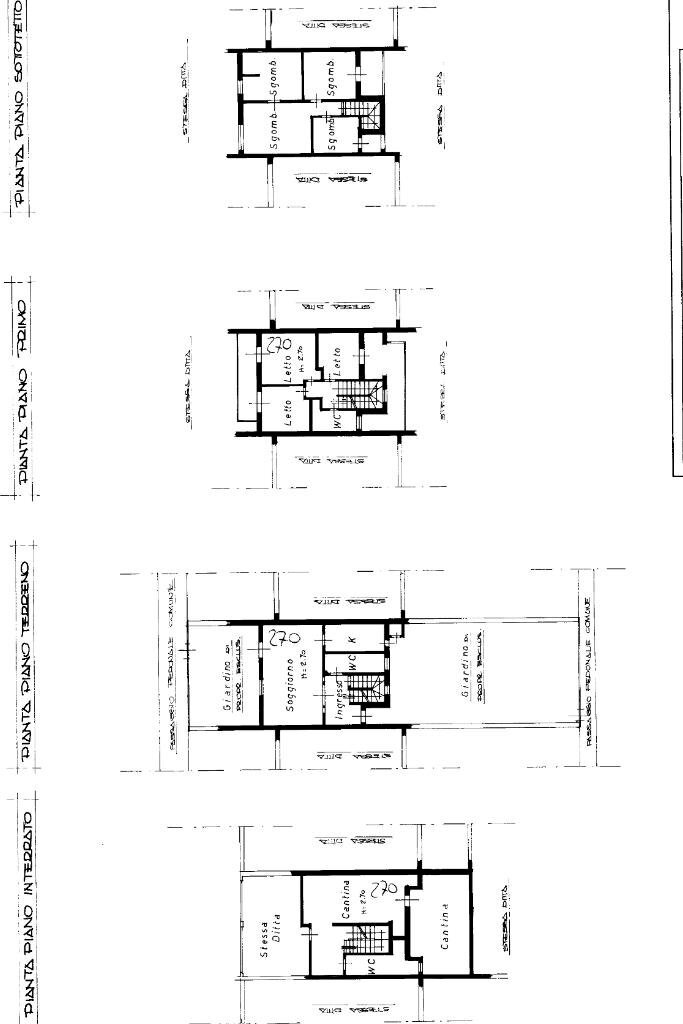 Villa a Schiera Via vigna, Ciriè - planimetria 1