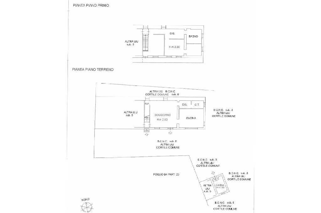Villa Regione S. Vito, Carignano - planimetria 1