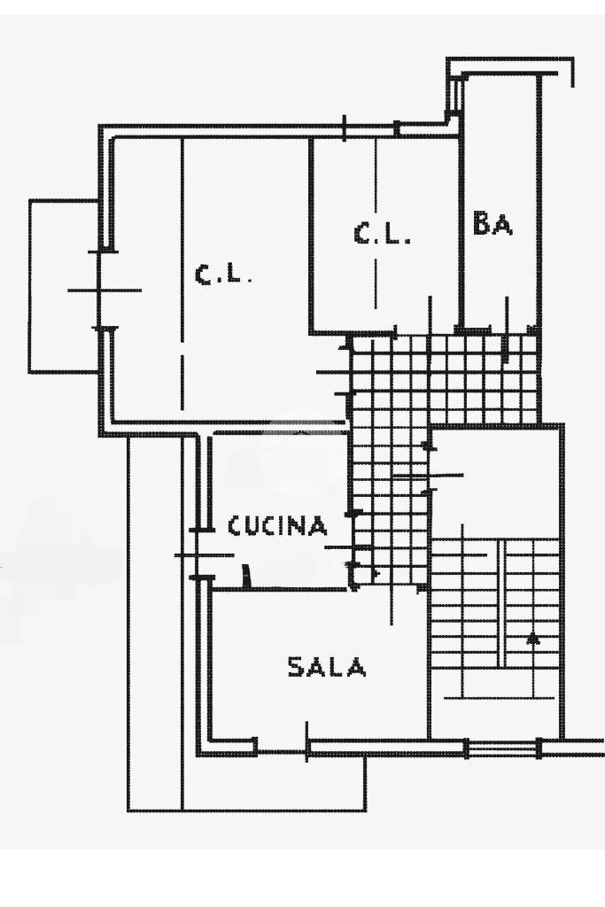Three-room apartment Via Bruno Buozzi, Rimini - floor plans 1