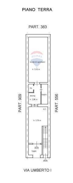 Pianta 2D - Casa semi indipendente Via Umberto Primo
 
85, Roccalumera - planimetria 1