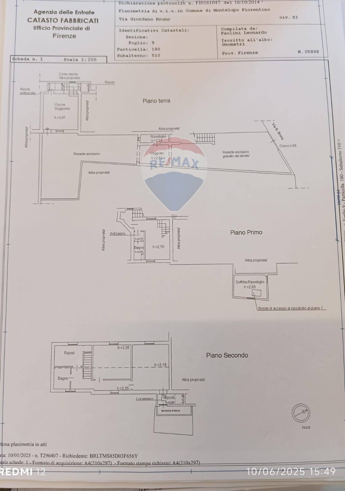 Pianta 2D - Independent house VIA GIORDANO BRUNO
 
83, Montelupo Fiorentino - floor plans 1
