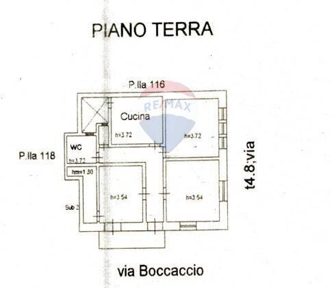 Pianta 2D - Casa semi indipendente Via Giovanni Boccaccio
 
31, Pozzallo - planimetria 1