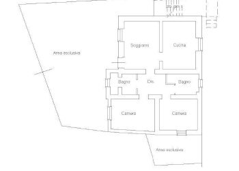 Planimetria piano terra - Casa indipendente Località Piane di Collevecchio
 
110, Montorio al Vomano - foto 39