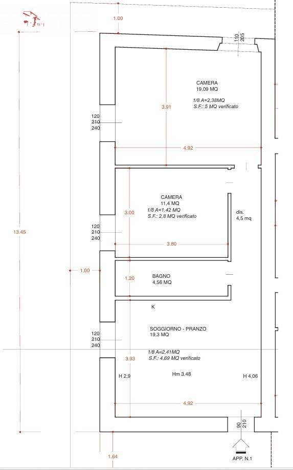 Foto 8 - Apartment via Riotorto
 
1, Piombino - floor plans 1