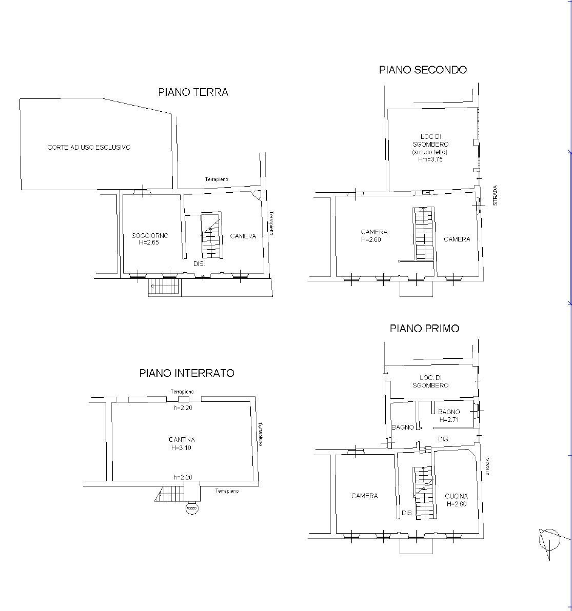 Casa indipendente via Giuseppe Mazzini, Montaldo Scarampi - planimetria 1
