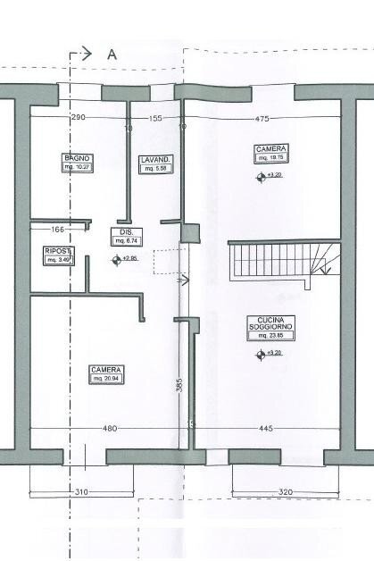 Villa via Vecchia di Cuneo, 46, Mondovì - planimetria 1