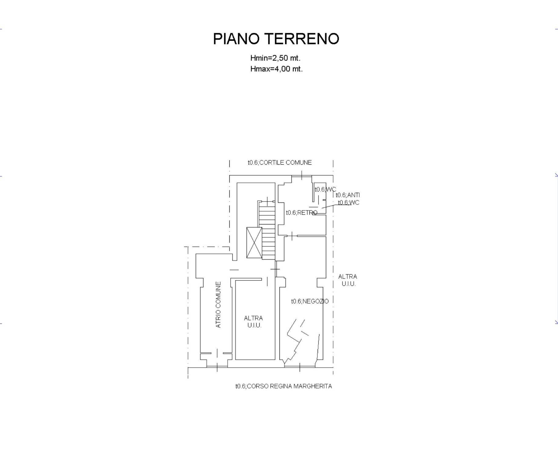 Negozio corso Regina Margherita, 24/B, Torino - planimetria 1