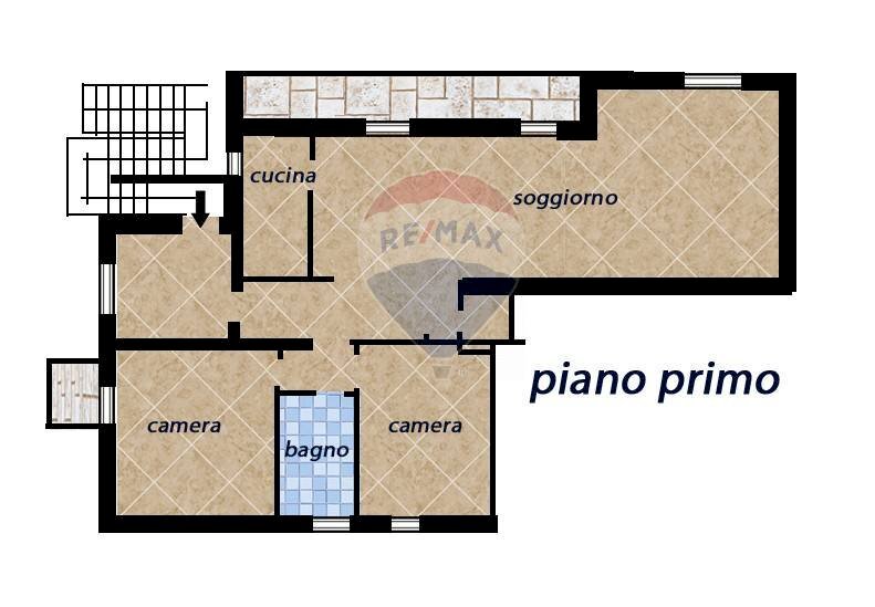 Pianta 2D - Three-room apartment via comolli
 
16, Arcisate - floor plans 1