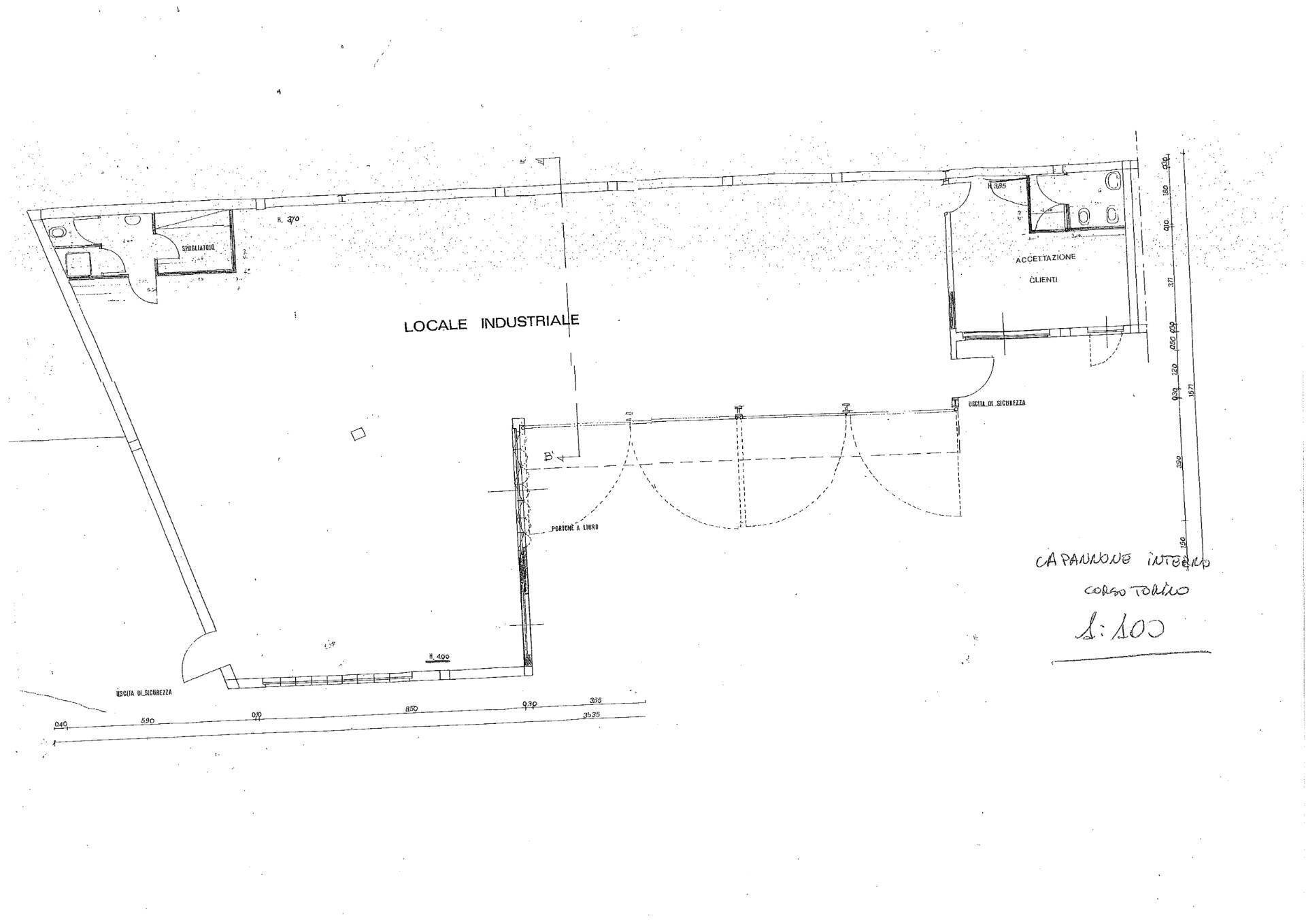 Foto 12 - Capannone corso torino
 
124, Asti - planimetria 1