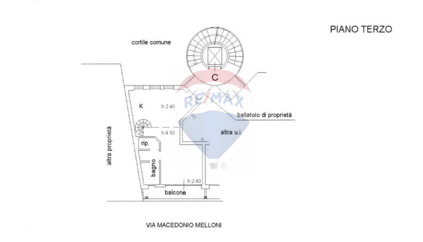 Pianta 2D - Appartamento Viale Premuda
 
40, Milano - planimetria 1