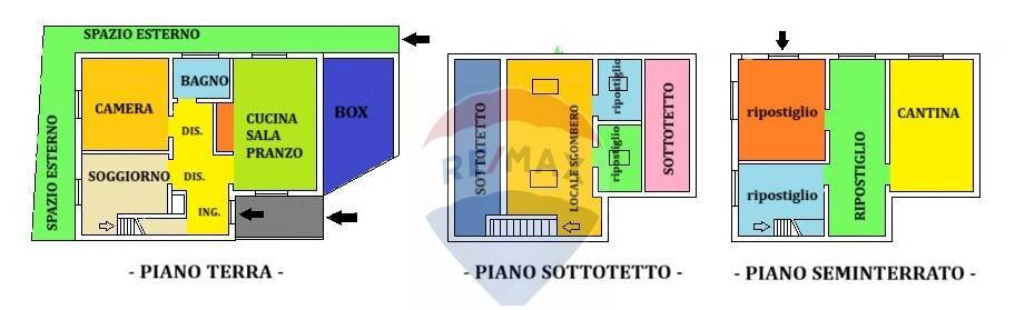 Pianta 2D - Independent house Piazza San Giovanni
 
2, Cusino - floor plans 1