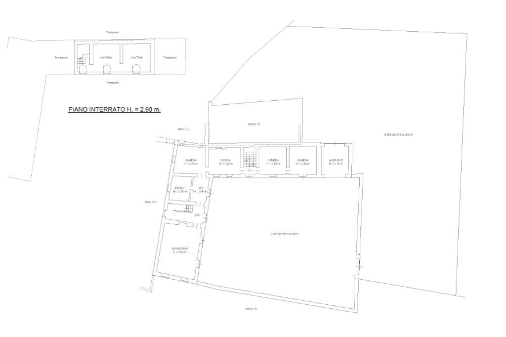 Casa semi indipendente Strada Camporosso, Villarbasse - planimetria 1