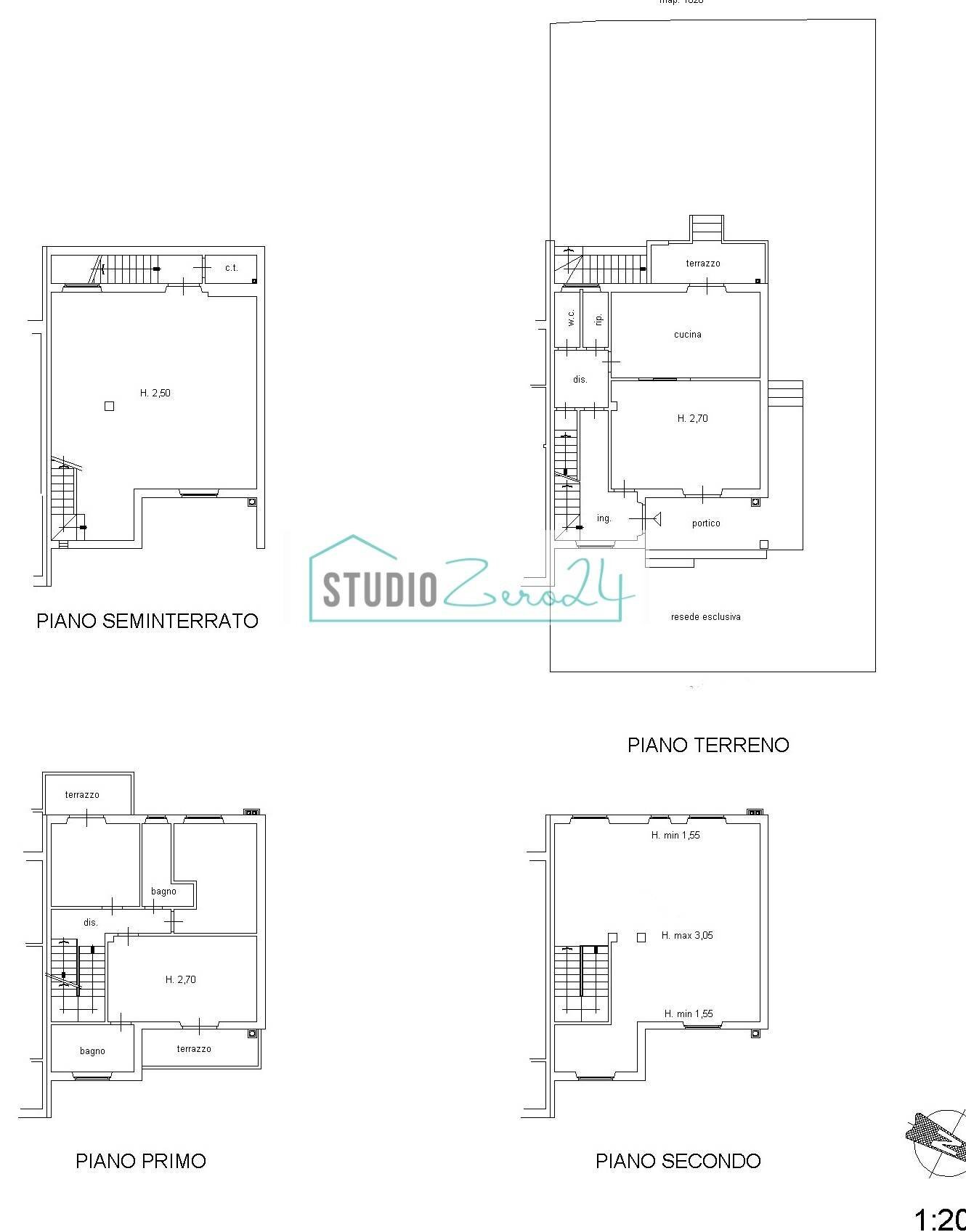 Foto 34 - Terraced Villa via Sicilia, Pietrasanta - floor plans 1