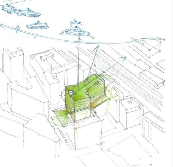 Planimetria - Ufficio via Alcide De Gasperi, Napoli - foto 3