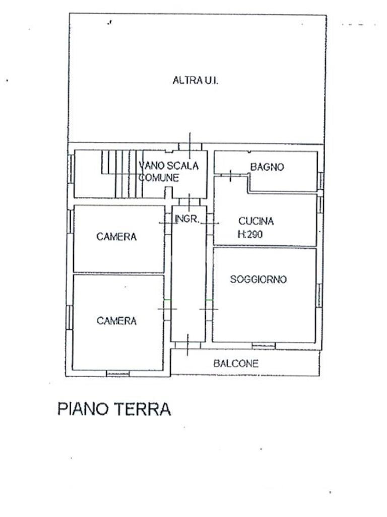 Three-room apartment Via Alessandro Volta, Medesano - floor plans 1