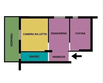 Three-room apartment Via G. Calsamiglia, Ventimiglia - photo 2