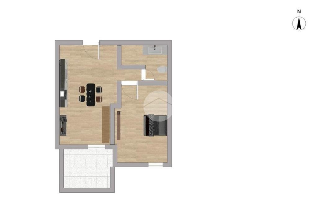 Bilocale Via Marcantonio Colonna, Milano - planimetria 1