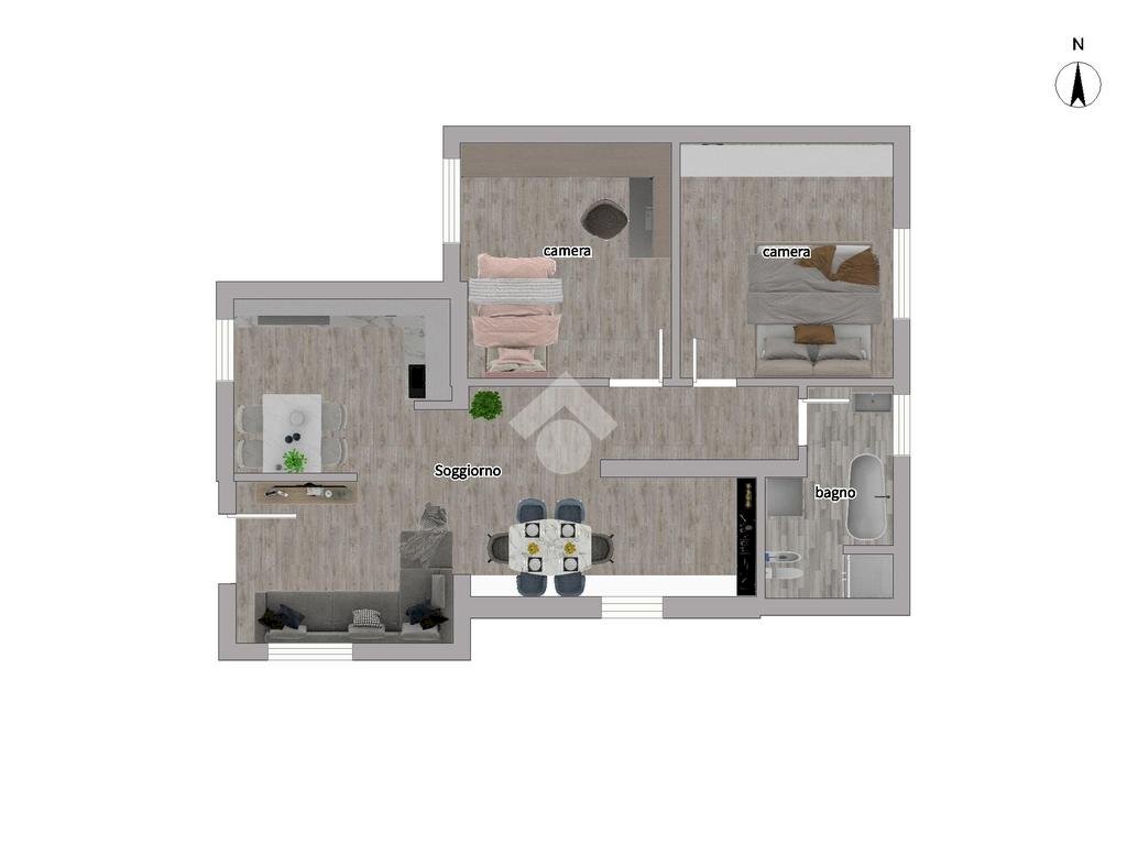 Independent house Vicolo San Martino, Borgarello - floor plans 1