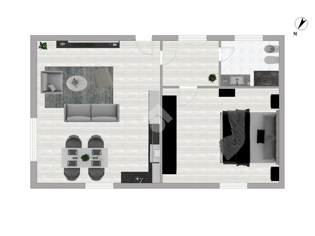 Rustic Via Mozzoni, Rescaldina - floor plans 1