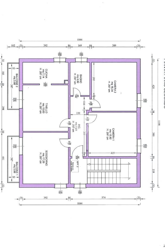 Quadrilocale Via cervi (f.lli), Valsamoggia (zona Albareto - Mulini Nuovi) - planimetria 1