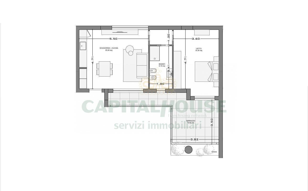 Foto 9 - Bilocale via San Nicola, Caserta - planimetria 1