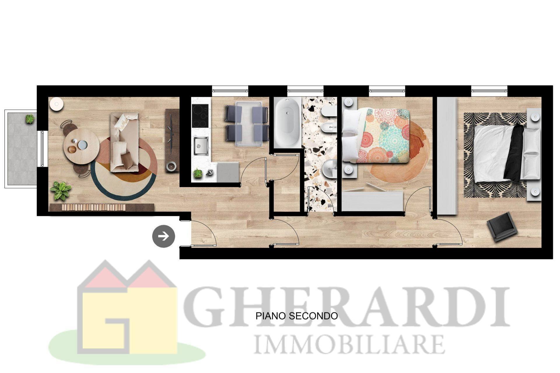 Foto 2 - Four-room apartment Ferrara - floor plans 1