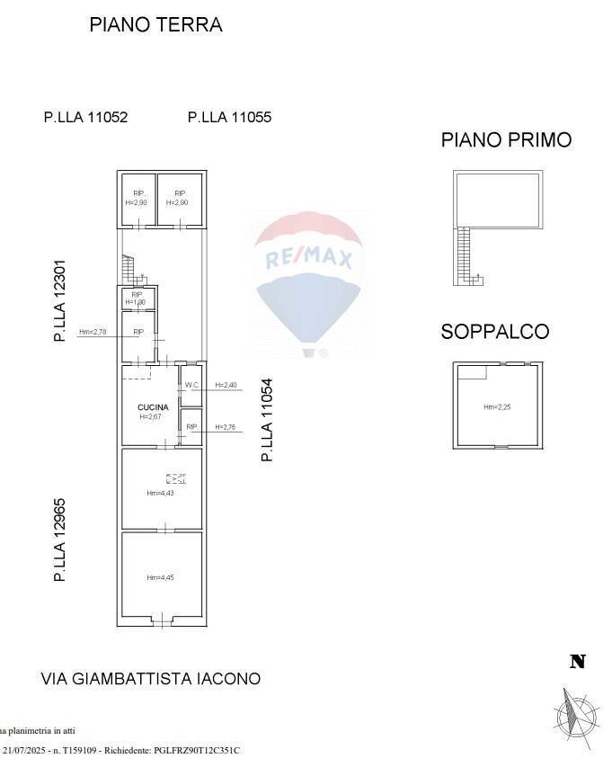 Pianta 2D - Independent house via giombattista iacono
 
95, Vittoria - floor plans 1
