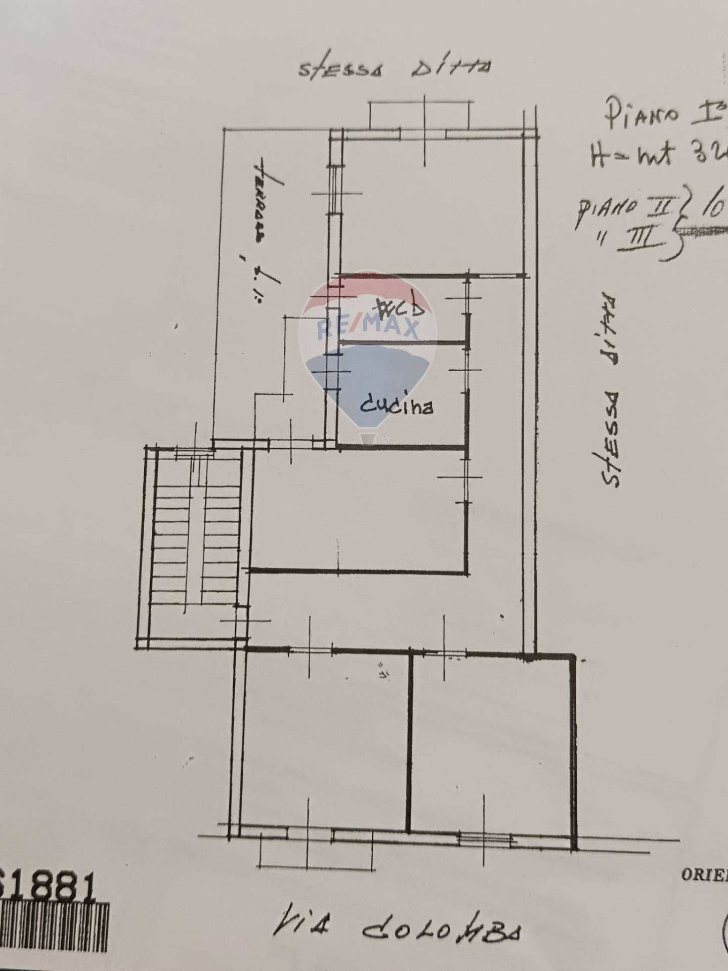 Pianta 2D - Quadrilocale Via Colomba
 
64, Palermo - planimetria 1
