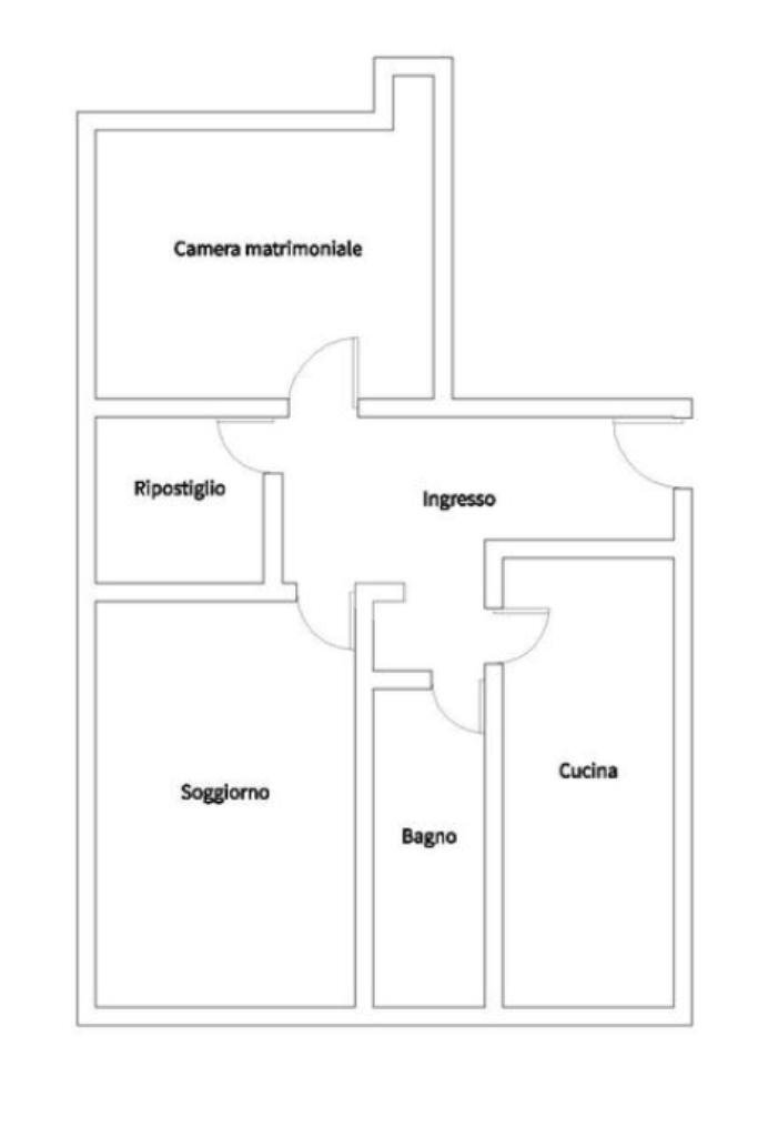 Three-room apartment Corso buenos aires, Chiavari - floor plans 1