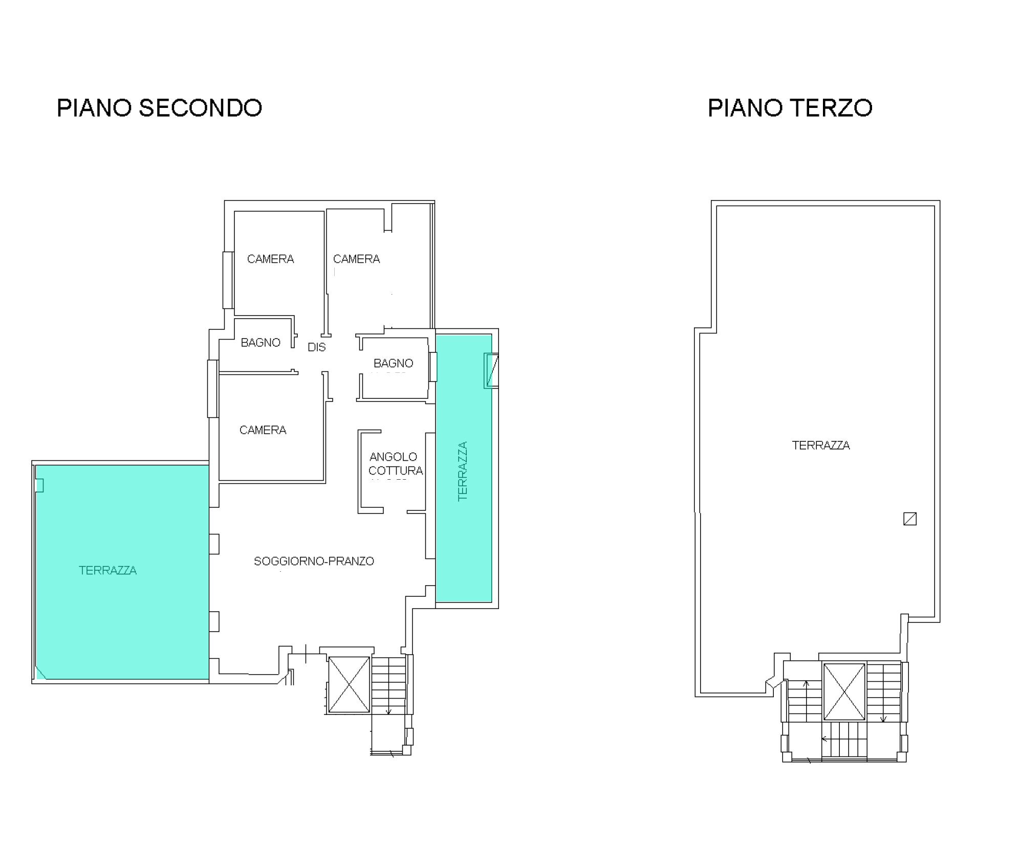Attico San Lazzaro di Savena - planimetria 1
