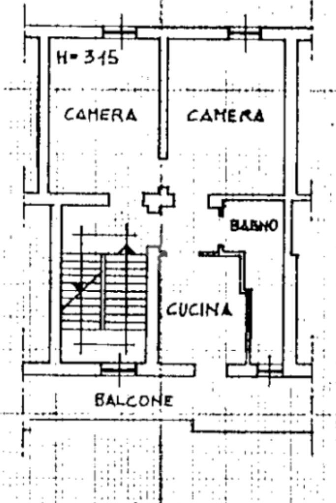 Three-room apartment Via Vincenzo Annibaldi, Alessandria - floor plans 1