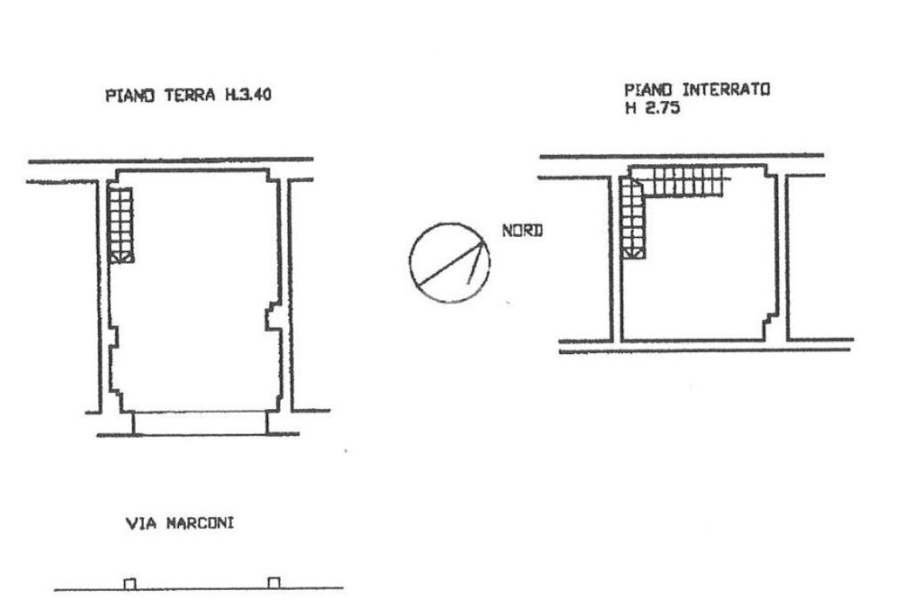 Shop Via G. Marconi, Bologna (neighborhood Centro Storico) - floor plans 1