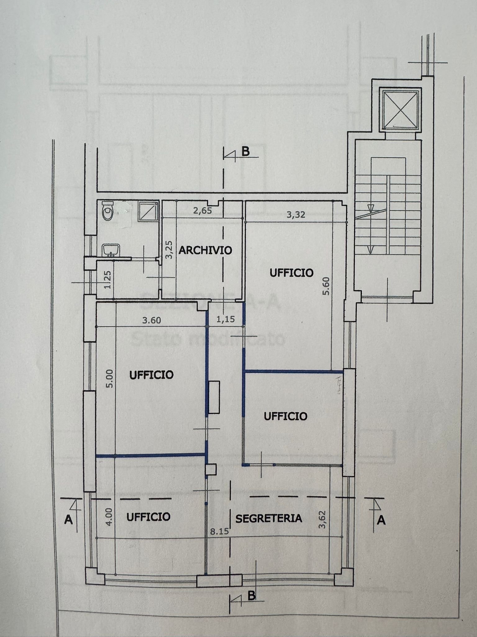 Locale Commerciale via Tegas, 43/1, Luserna San Giovanni - planimetria 1