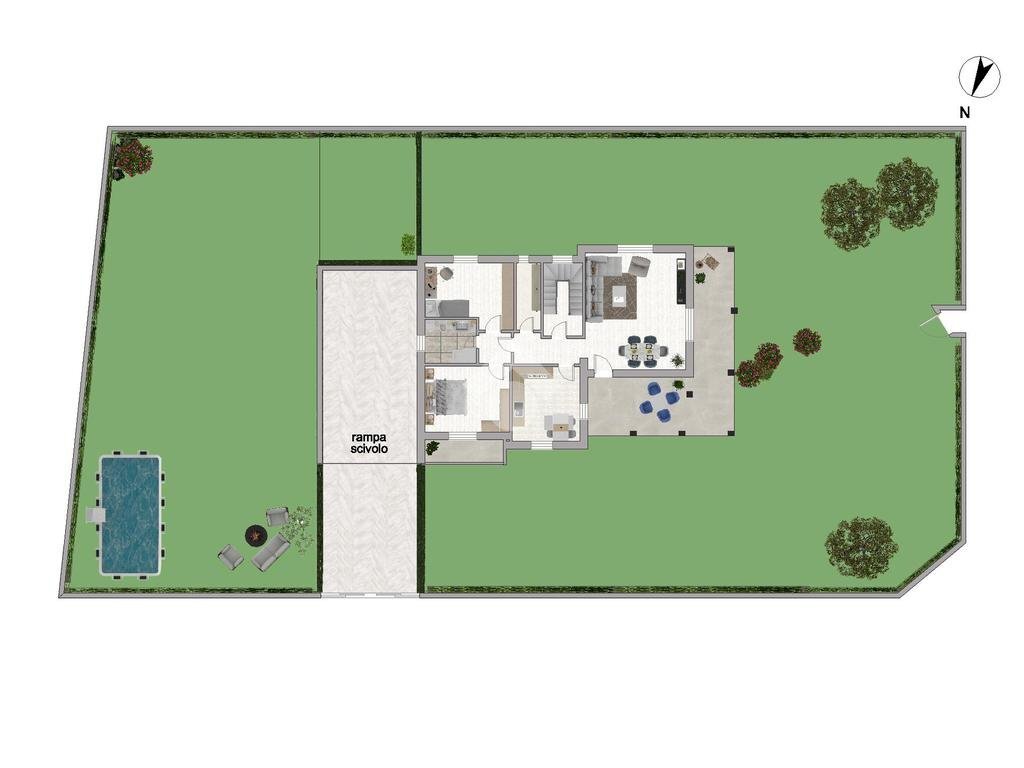 Villa Via Giovanni Verga, Rescaldina - floor plans 1