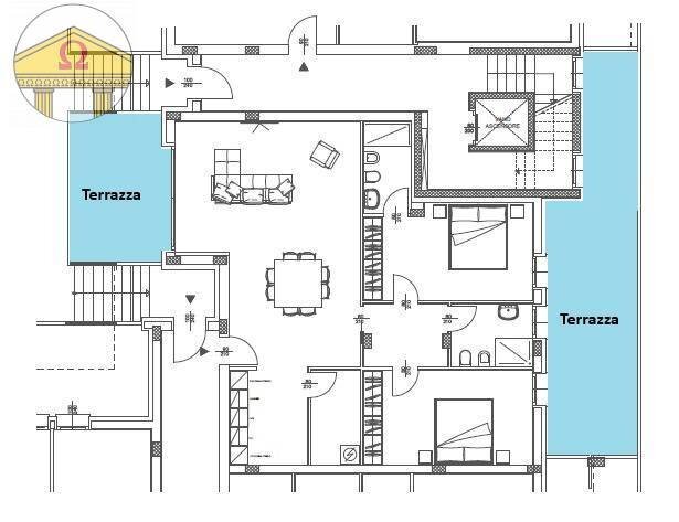 Foto 2 - Trilocale Treviso - planimetria 1