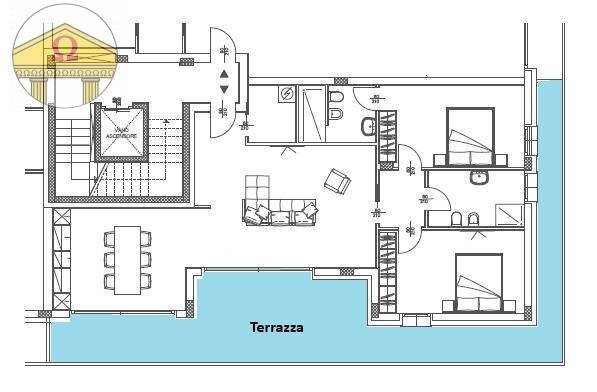 Foto 2 - Trilocale Treviso - planimetria 1