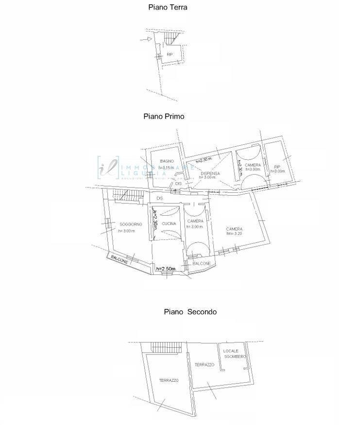 Foto 55 - Rustico Via Maggiore, Castelvecchio di Rocca Barbena - planimetria 1