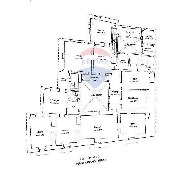 Pianta 2D - Casa indipendente Via Ottavio  Scalfo
 
7 - 9 - 11 - 13, Galatina - planimetria 1