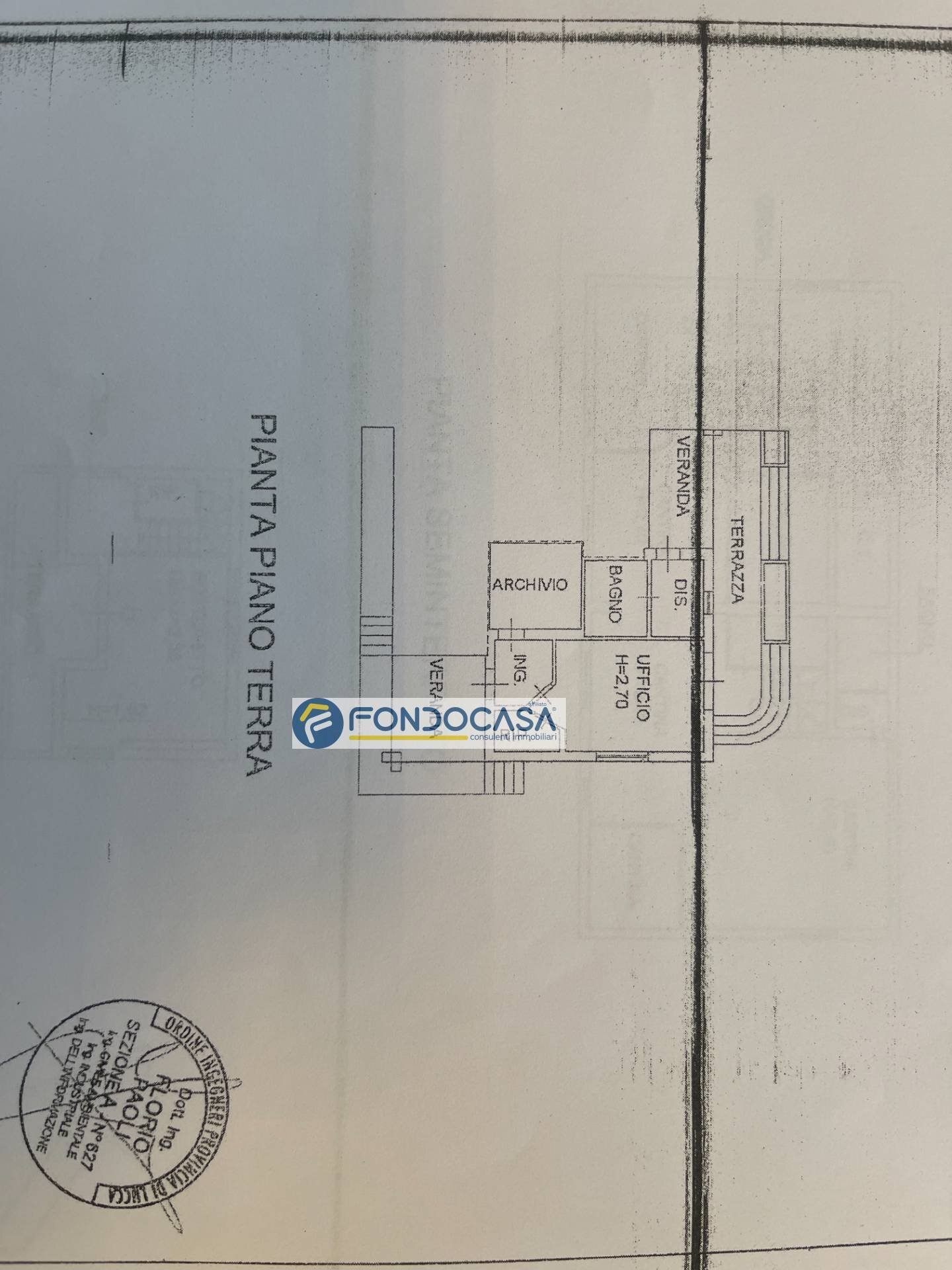 planimetria  depandance  piano terra - Villa Via Trieste, Camaiore - planimetria 1