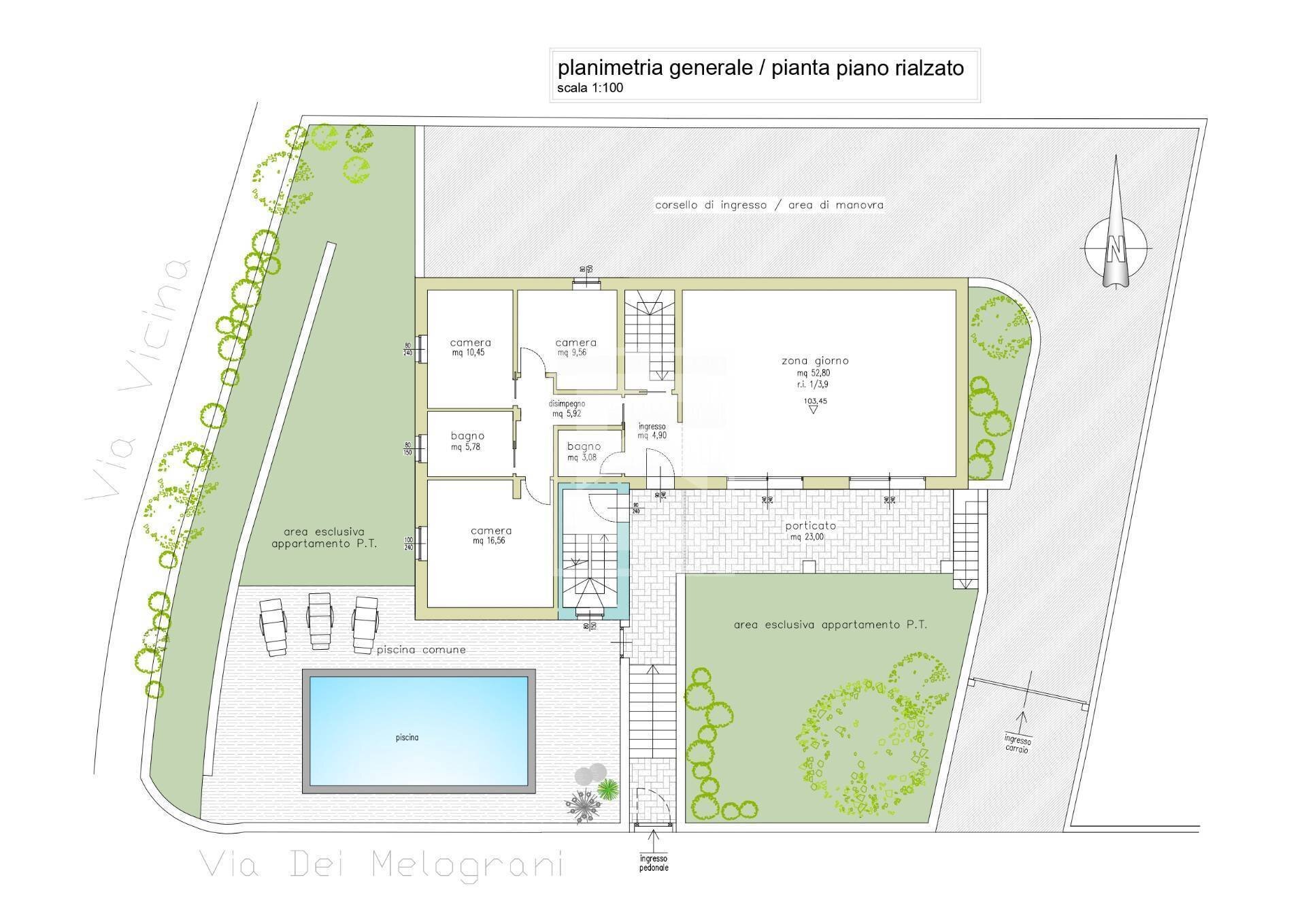 Foto 5 - Casa semi indipendente Via delle Mimose
 
3, Desenzano del Garda - planimetria 1