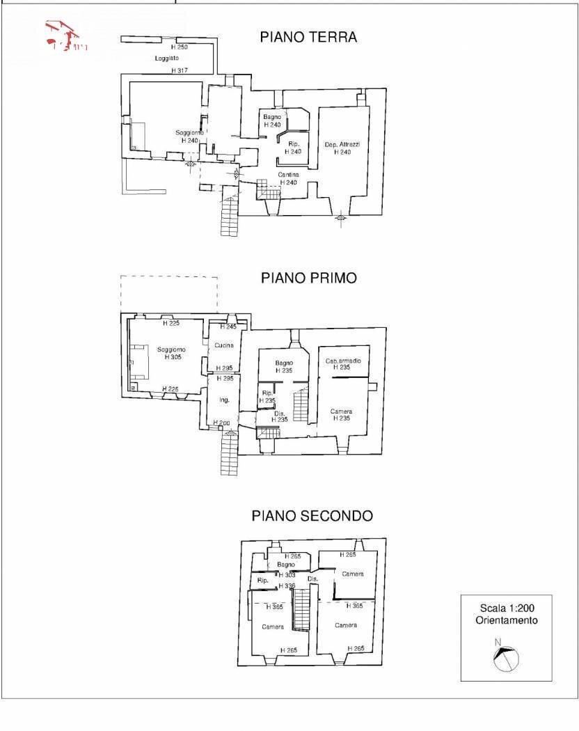 Foto 48 - Rustico via di Valle, Pontassieve - planimetria 1