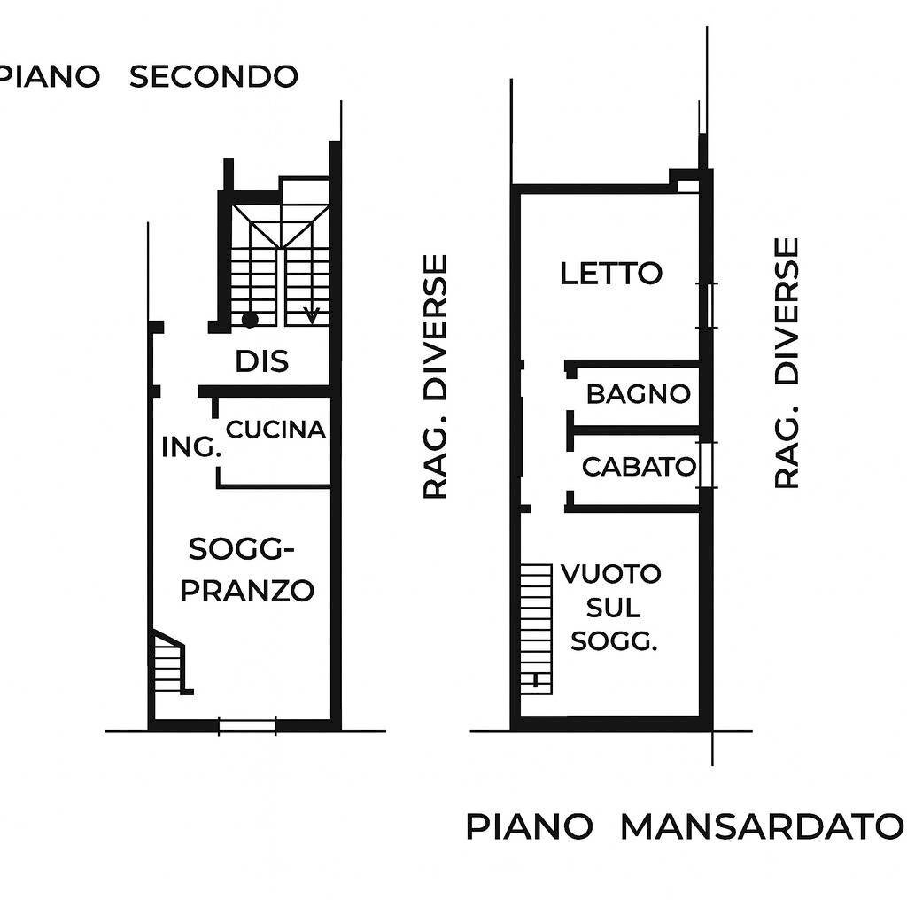 Foto 23 - Trilocale Via Ripagrande, Ferrara - planimetria 1