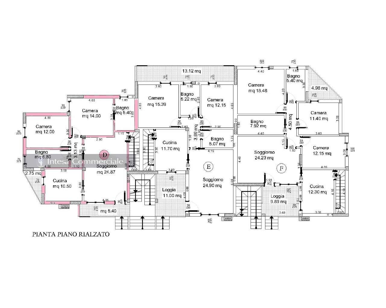 Appartamento D - Three-room apartment Roncadelle - floor plans 1