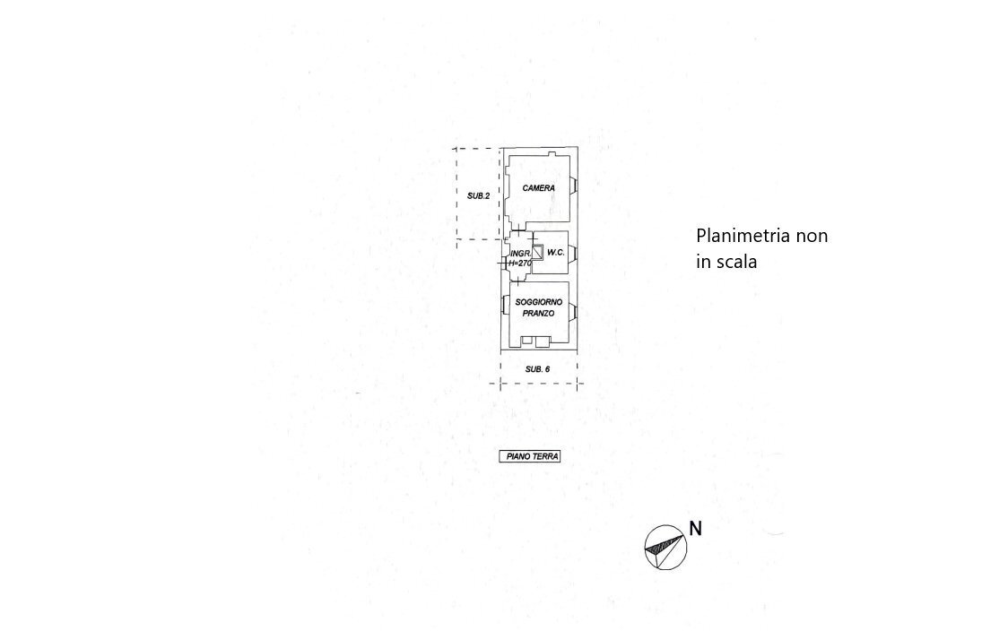Rustico SP339, Niella Belbo - planimetria 1